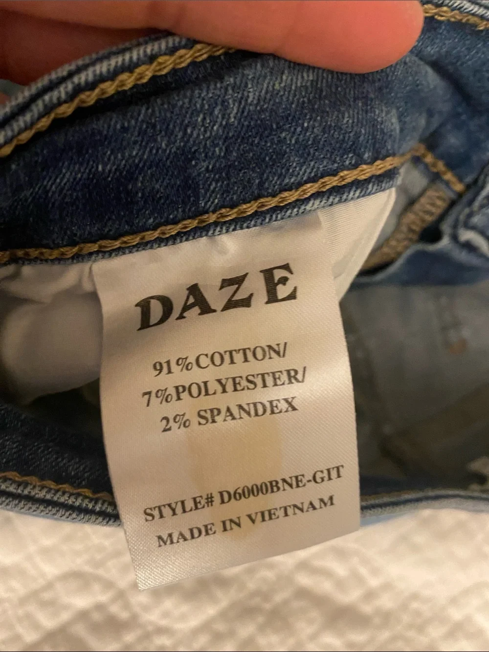 Daze Women's Skinny high rise Jeans in Medium Blue